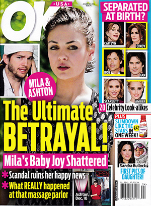 Illustration for article titled This Week in Tabloids: Gwen's Having a Girl, Mila Is Sad, and Kris Jenner Eats 6,000 Calories a Day